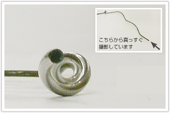 巻きピッチ100　コイル外径(D/d)=2.73　の電線吊り金具