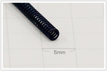 コイル外径が非常に小さい圧縮バネ