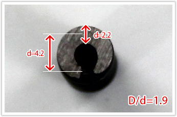 ばね指数（D/d）が非常に小さい密着バネ