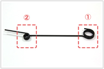 2つのコイル間の寸法管理が困難な特殊トーションバネ