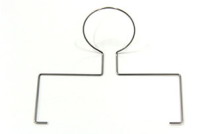 円→直線に曲げるというシンプルでも地味に難しい加工を施した線材曲げ加工品