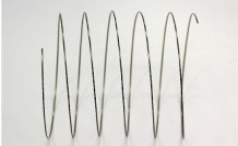 シリンダ保護カバー用のD/dが大きい圧縮コイルバネ