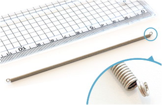 斜め二重丸フックの引っ張りバネ