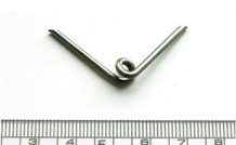 先端を斜めにカットしたトーションバネ